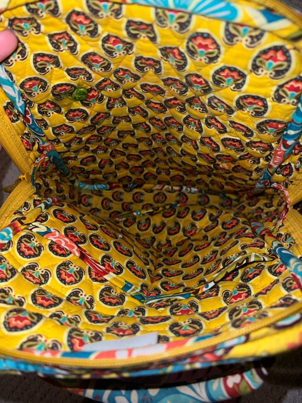 Do not buy- sold-Vera Bradley yellow Backpack Provencal - Picture 4 of 6